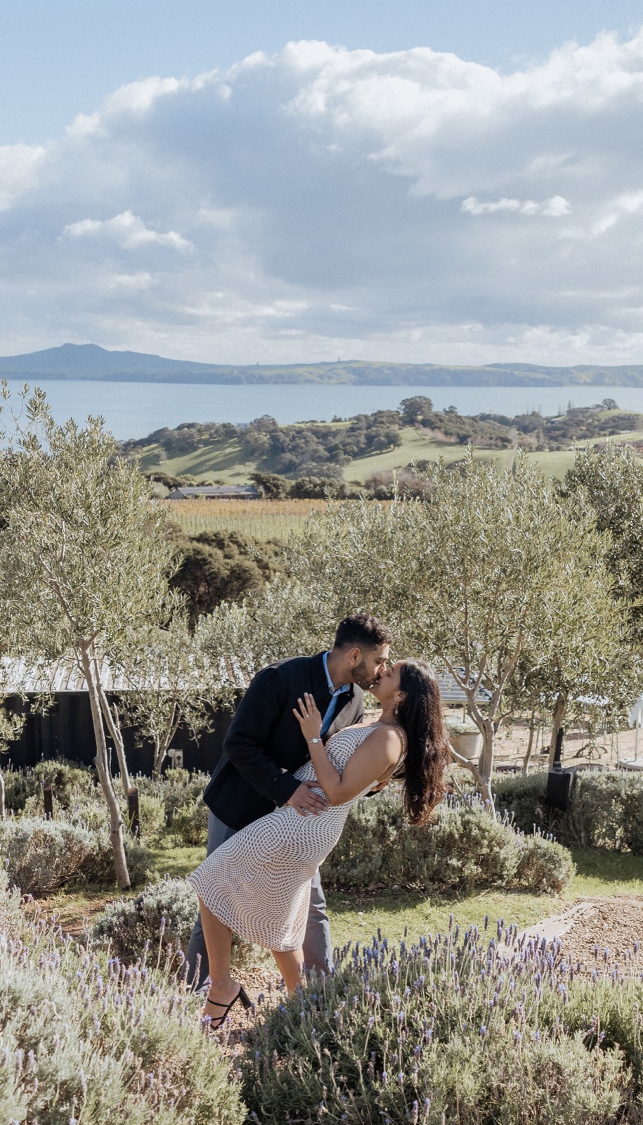 The bride and groom — she said yes